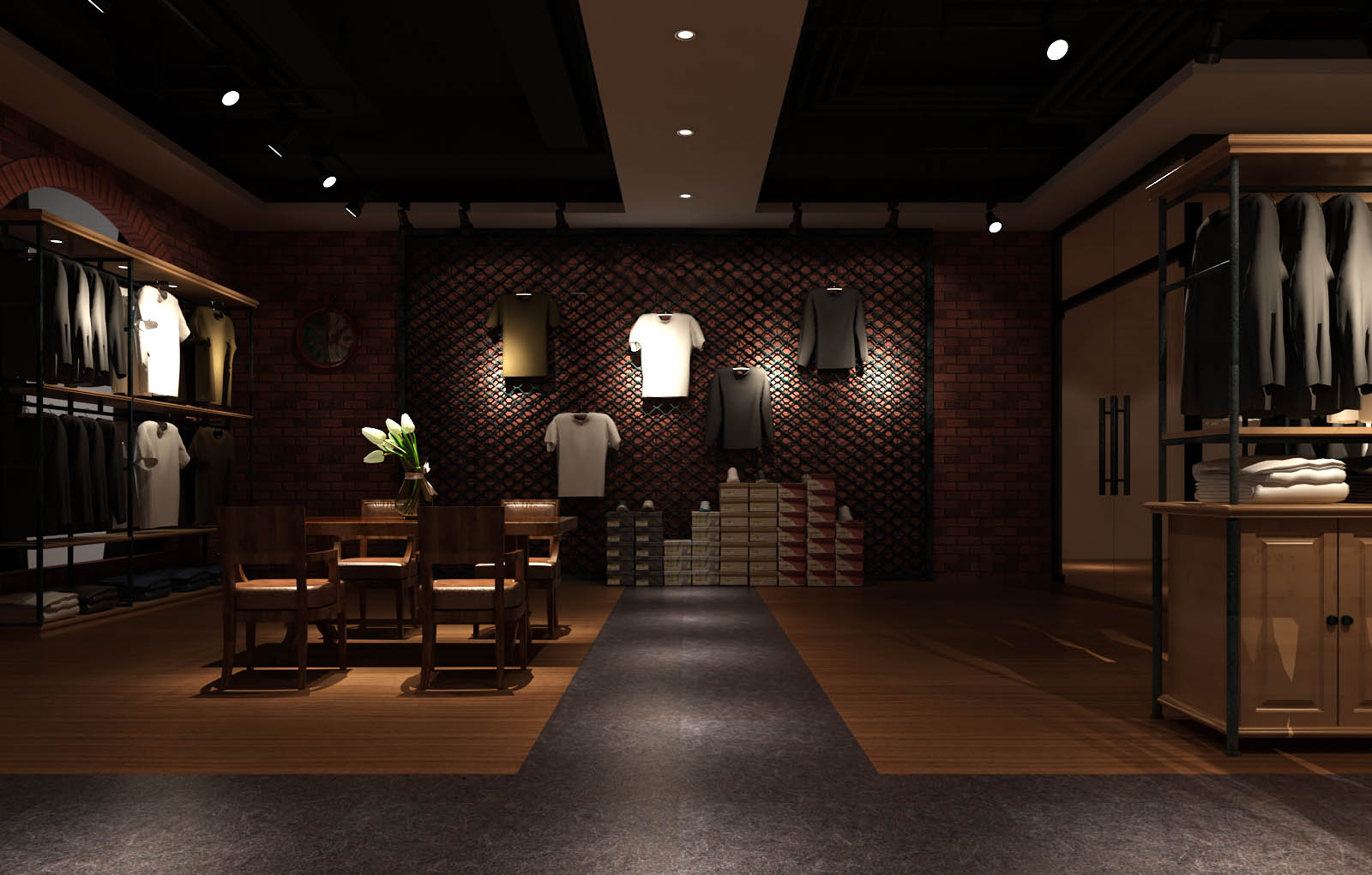 運(yùn)動(dòng)品牌專賣店裝修|運(yùn)動(dòng)服裝店裝修圖片