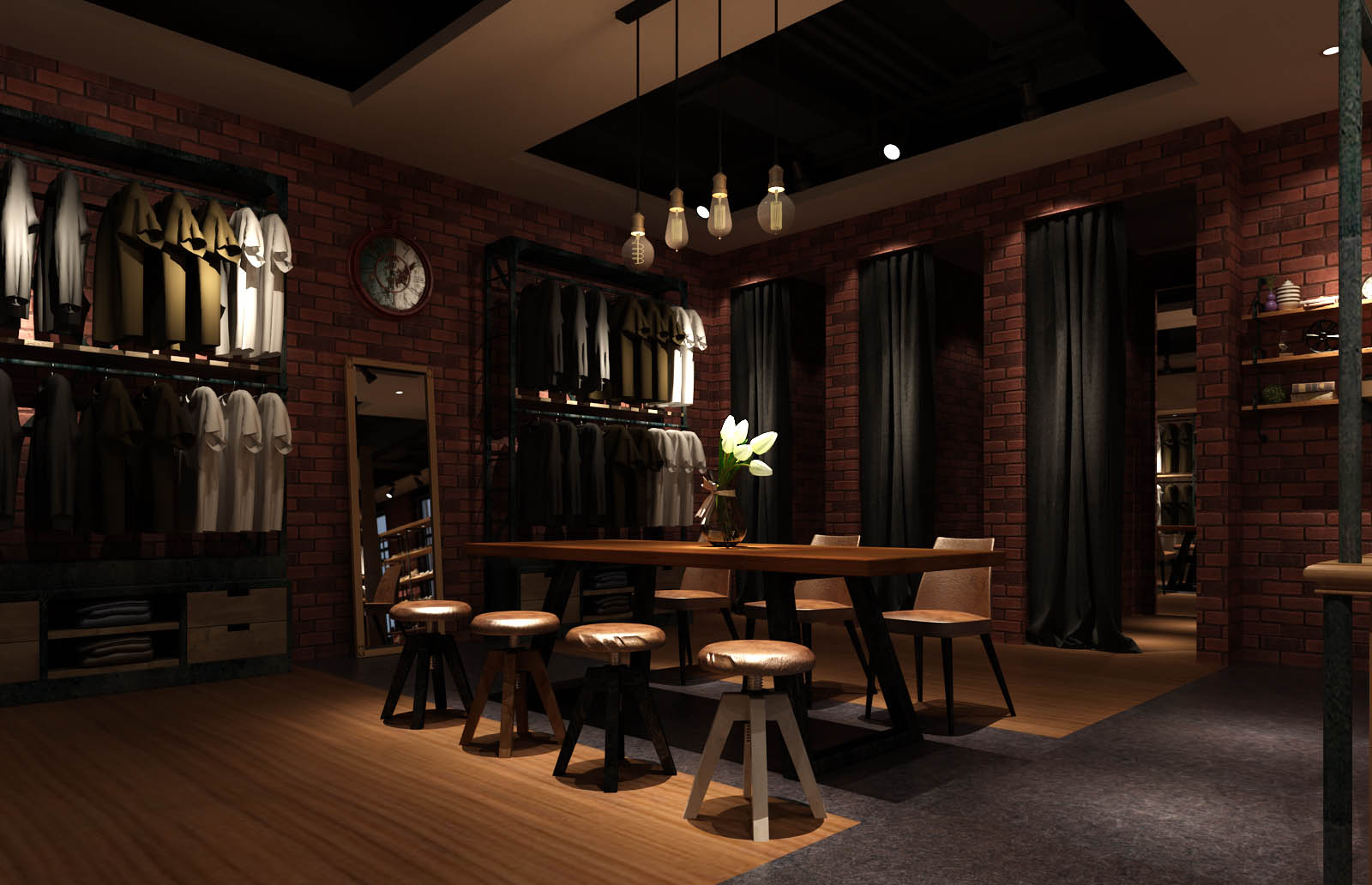 運(yùn)動(dòng)品牌專賣店裝修|運(yùn)動(dòng)服裝店裝修圖片