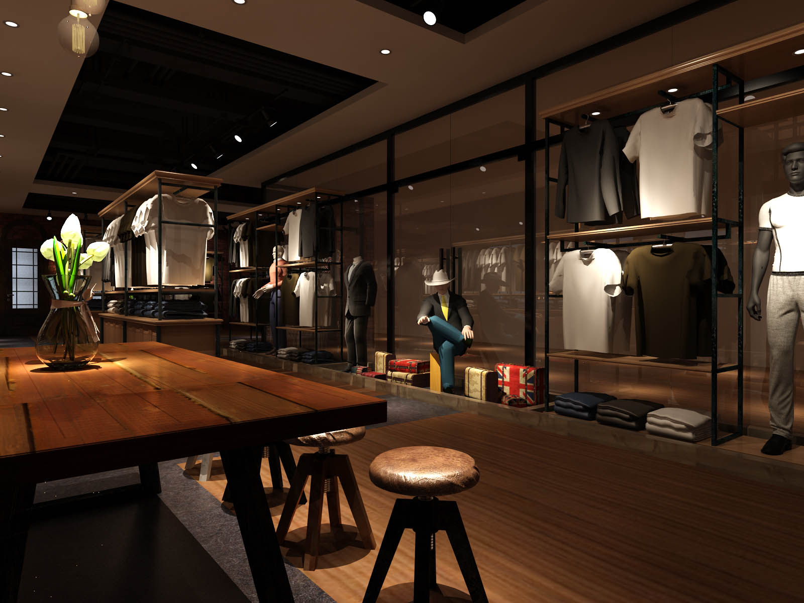 運(yùn)動(dòng)品牌專賣店裝修|運(yùn)動(dòng)服裝店裝修圖片