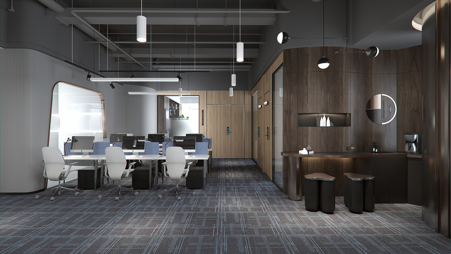 信息科技公司辦公室裝修設(shè)計圖片