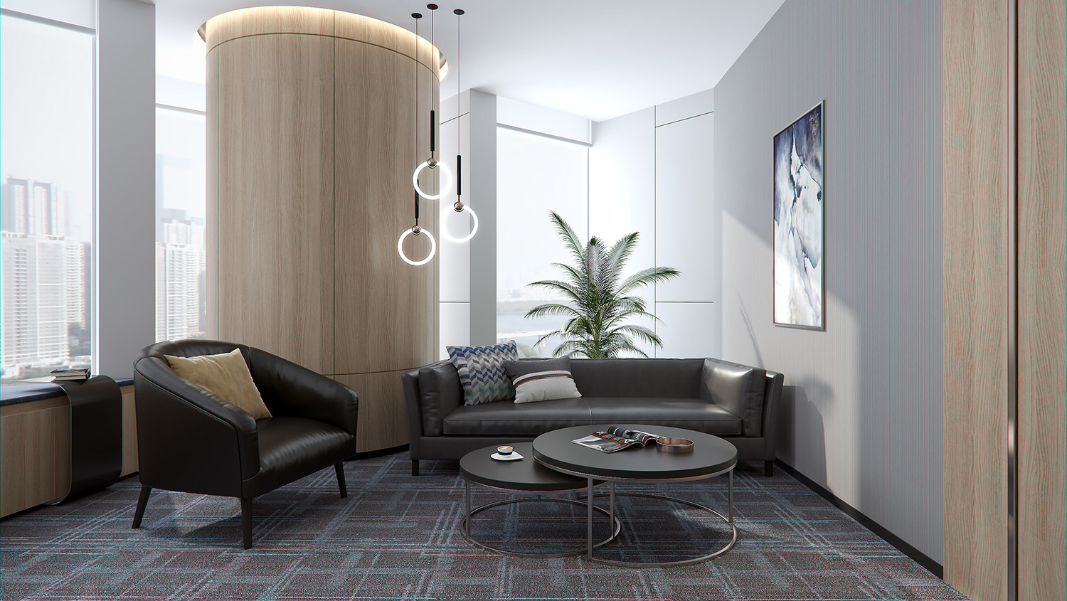 信息科技公司辦公室裝修設(shè)計圖片